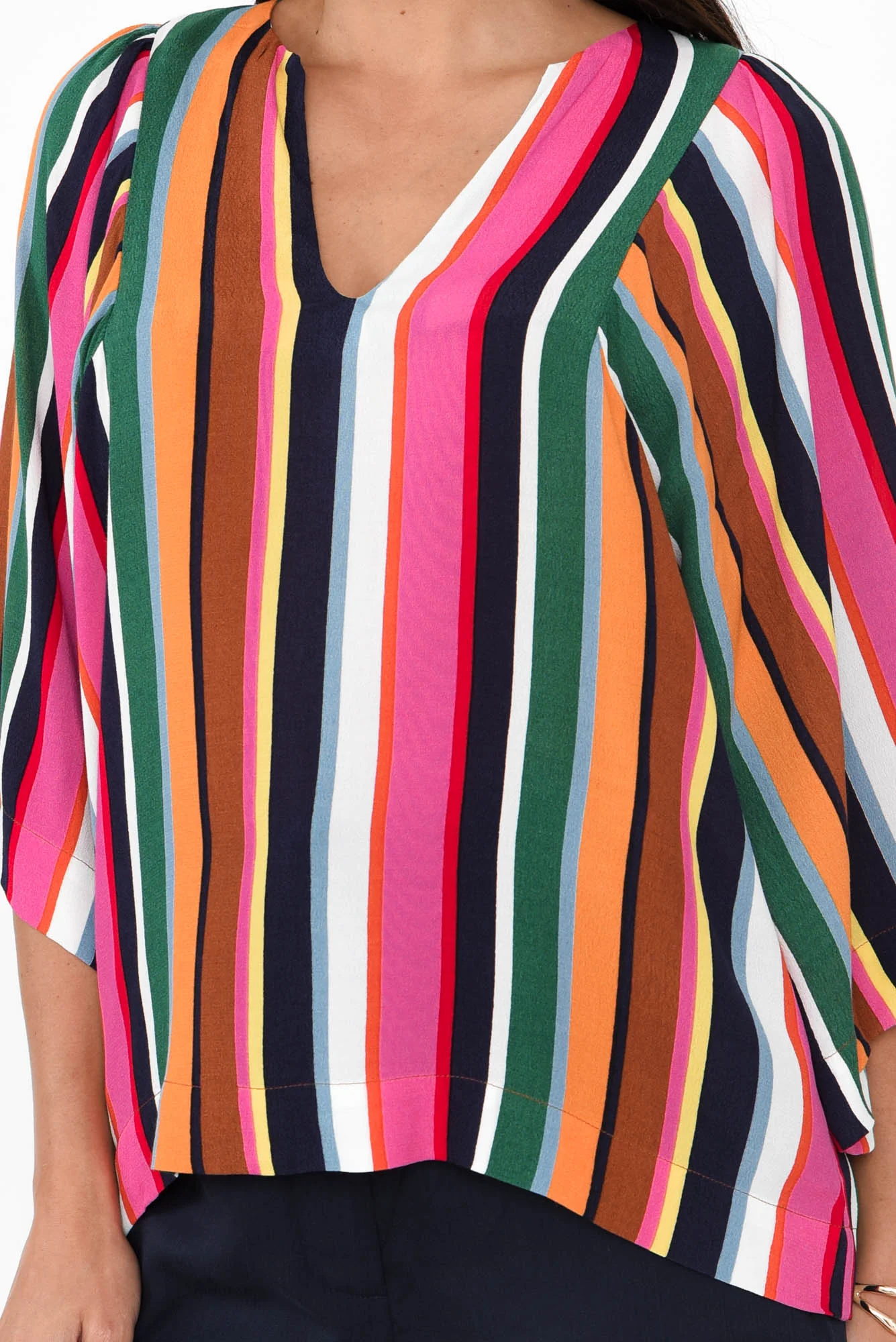 Dream Factory Multi Stripe Top