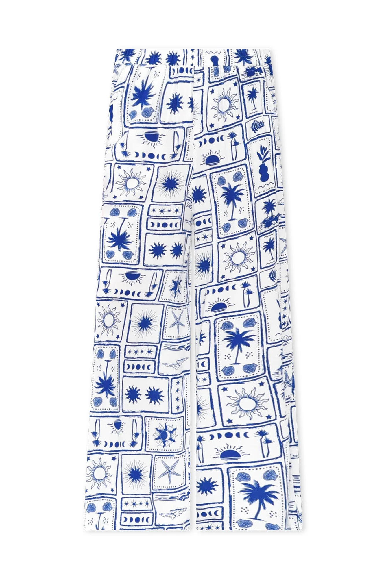 Cath Blue Tropical Pocket Pants