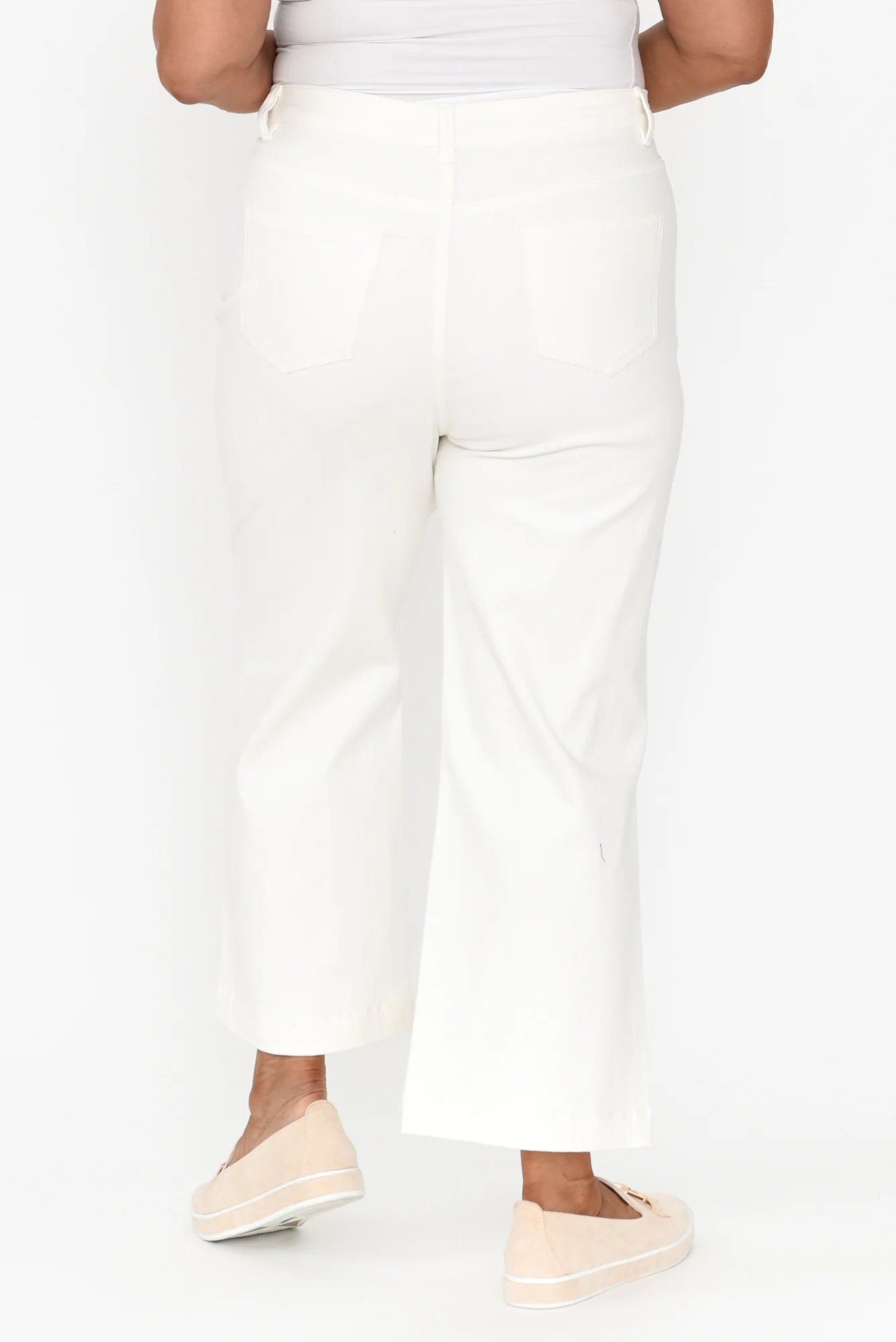 Winnie White Wide Leg Jeans