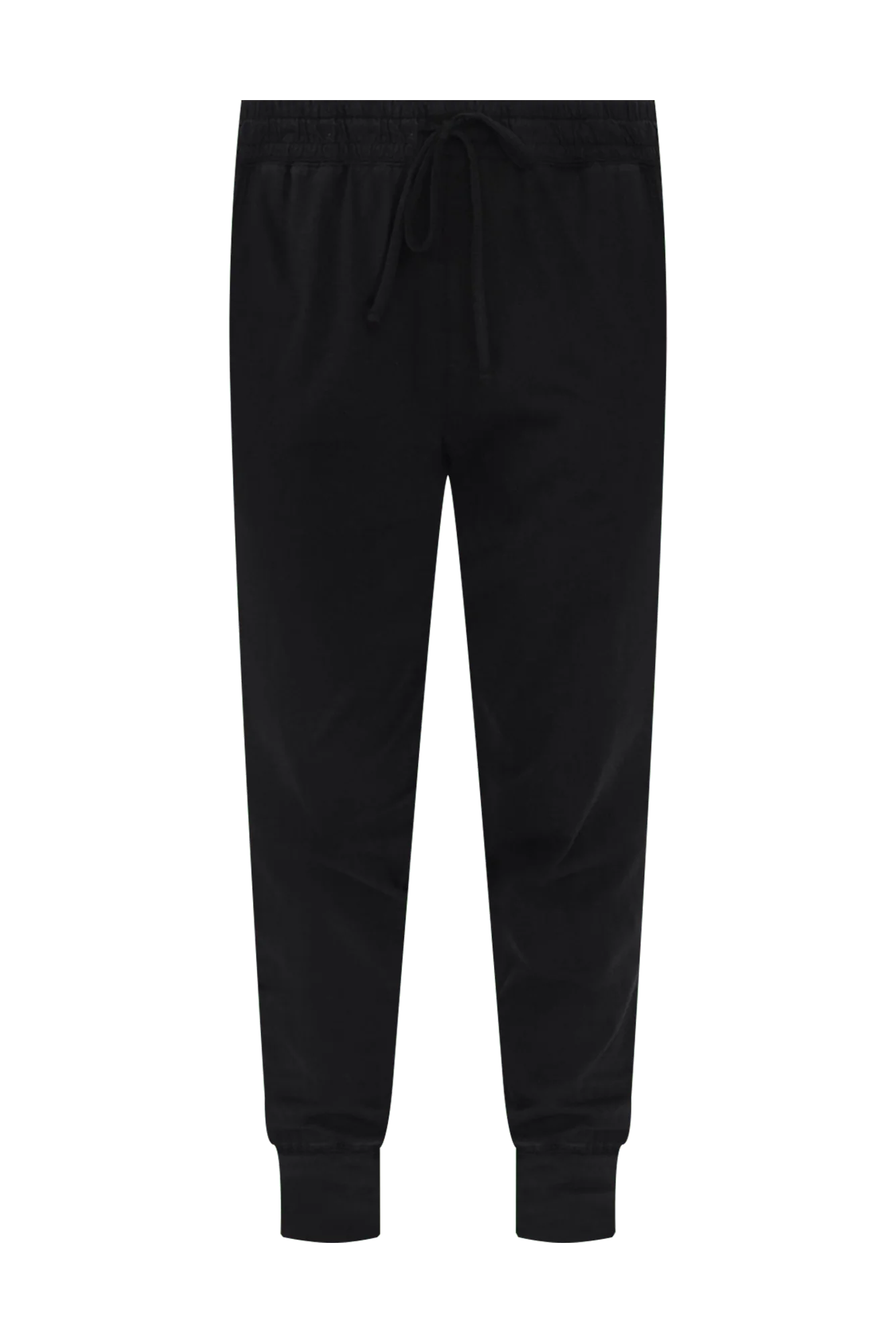 Black Cotton Everyday Tie Pants