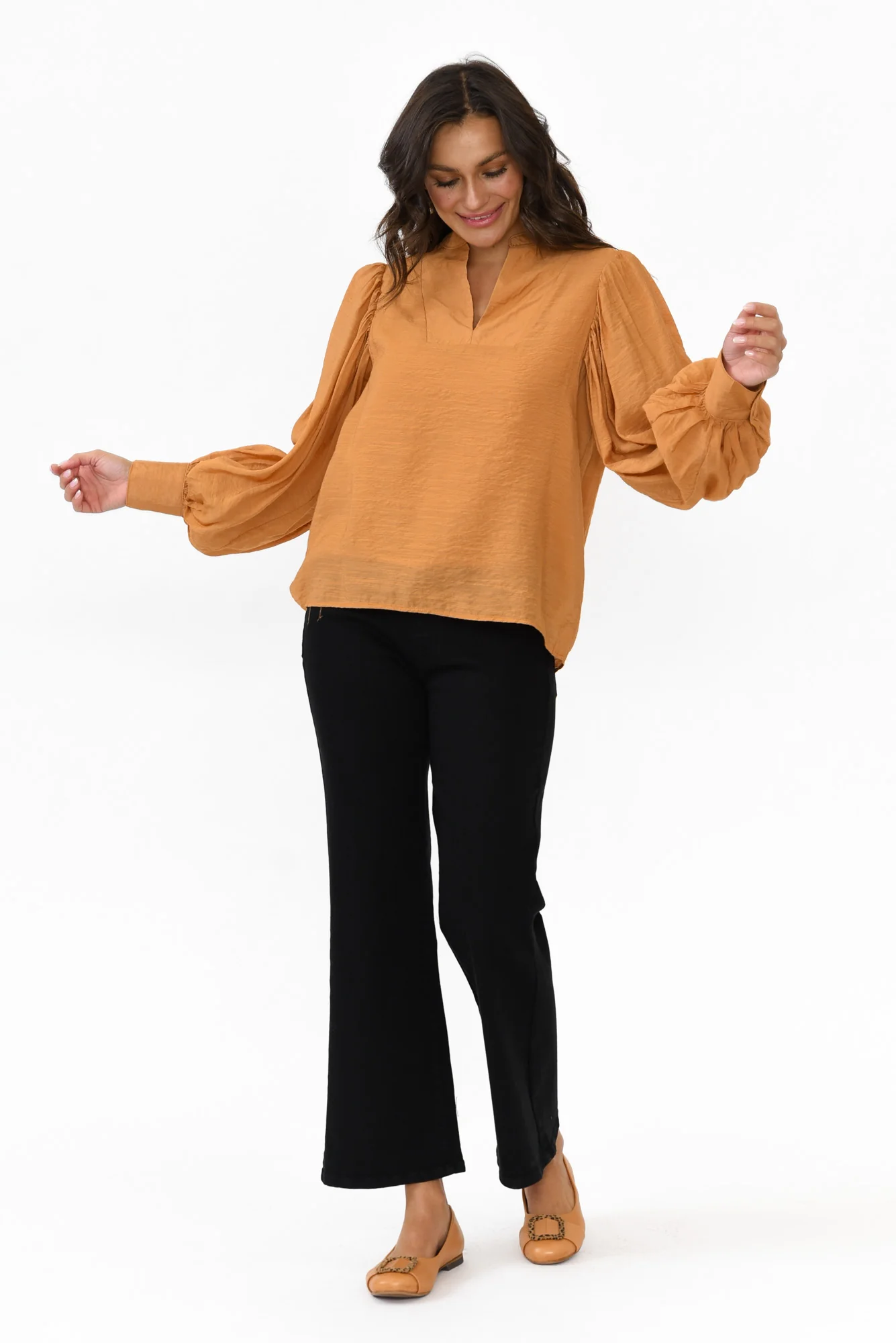 Nicola Black Wide Leg Jeans