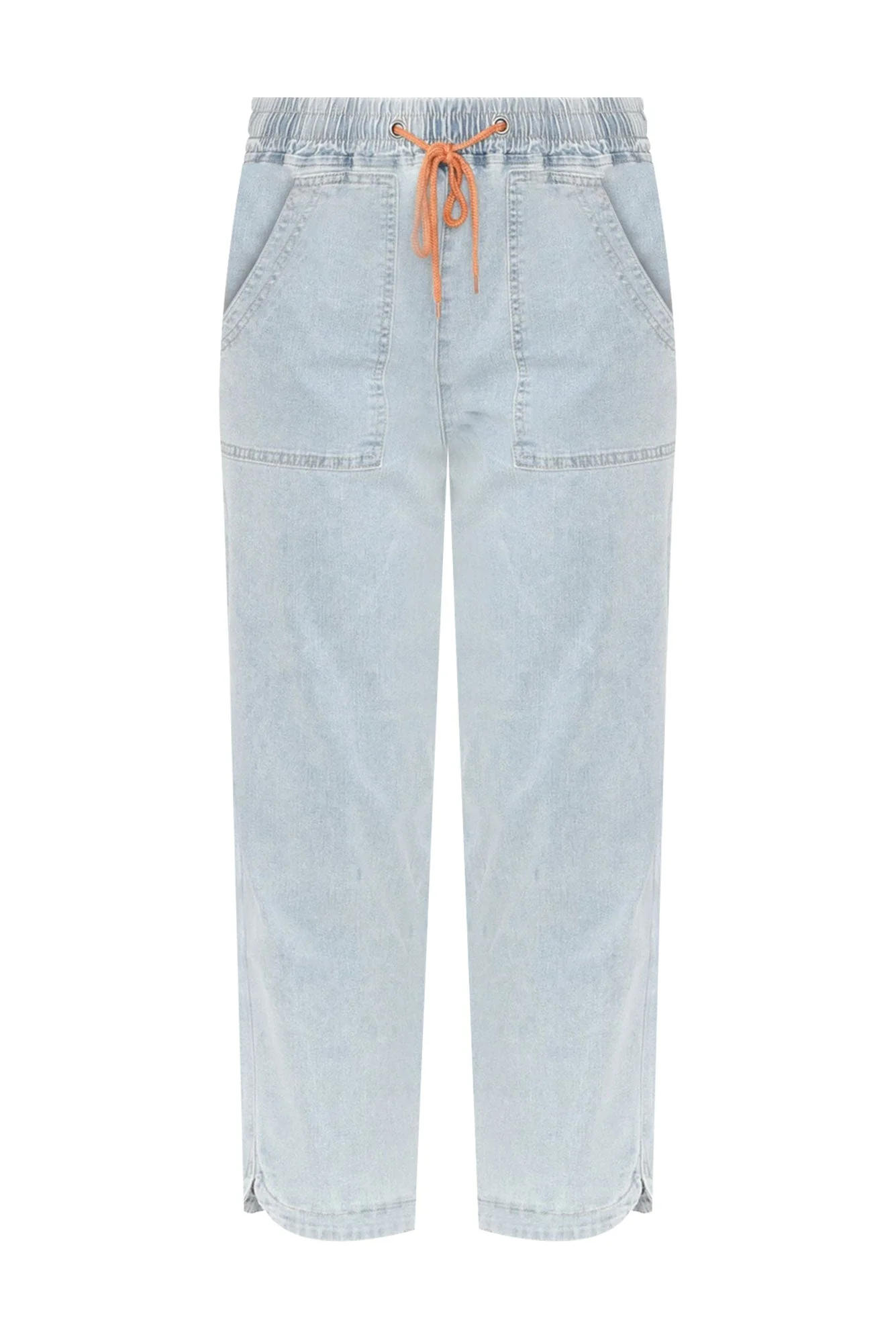 Orbe Light Blue Denim Drawstring Jeans