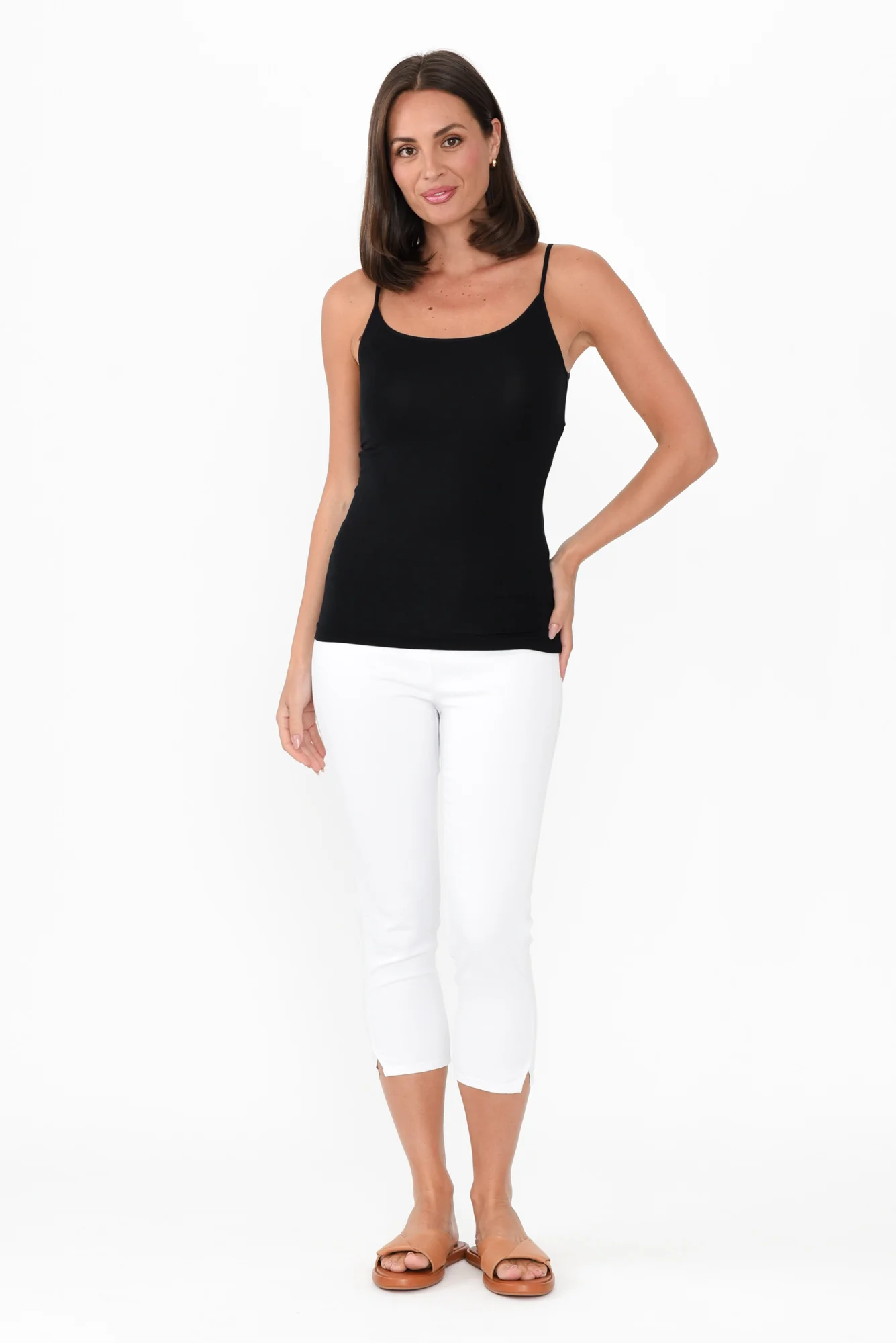 Black Micro Modal Singlet