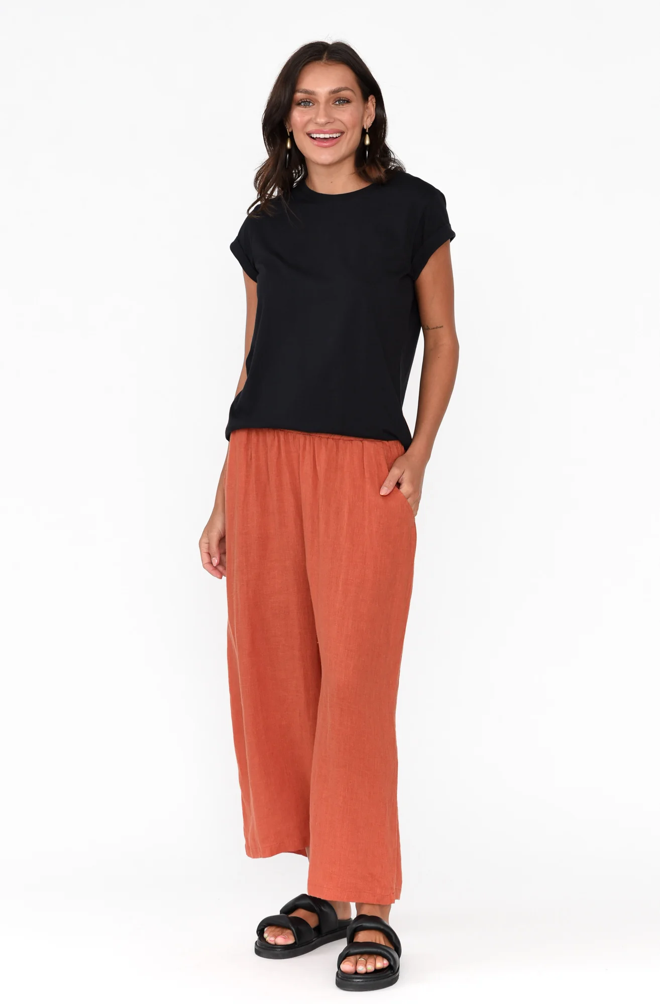 Manly Black Cotton Tee