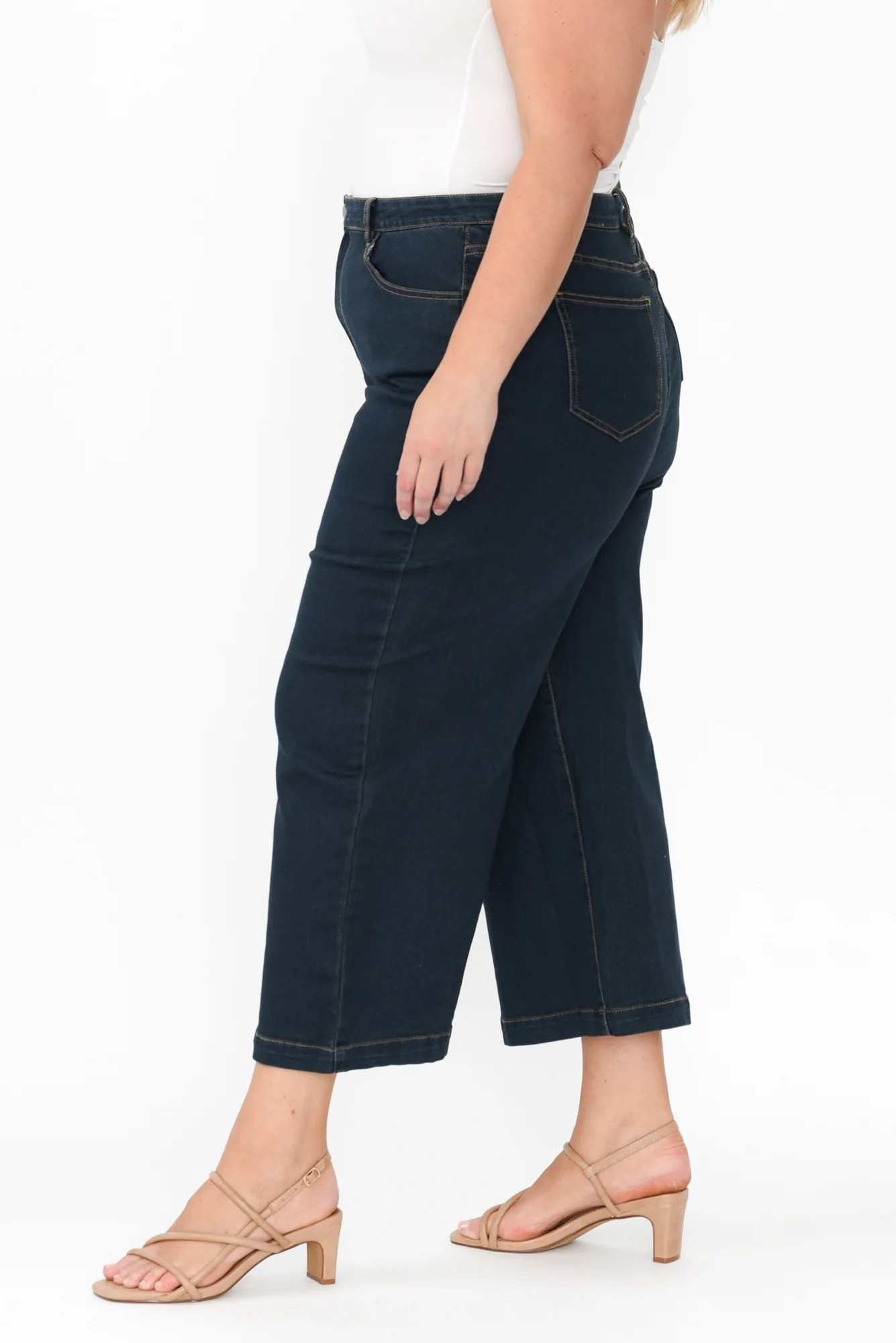 Tabitha Blue Denim Crop Jeans