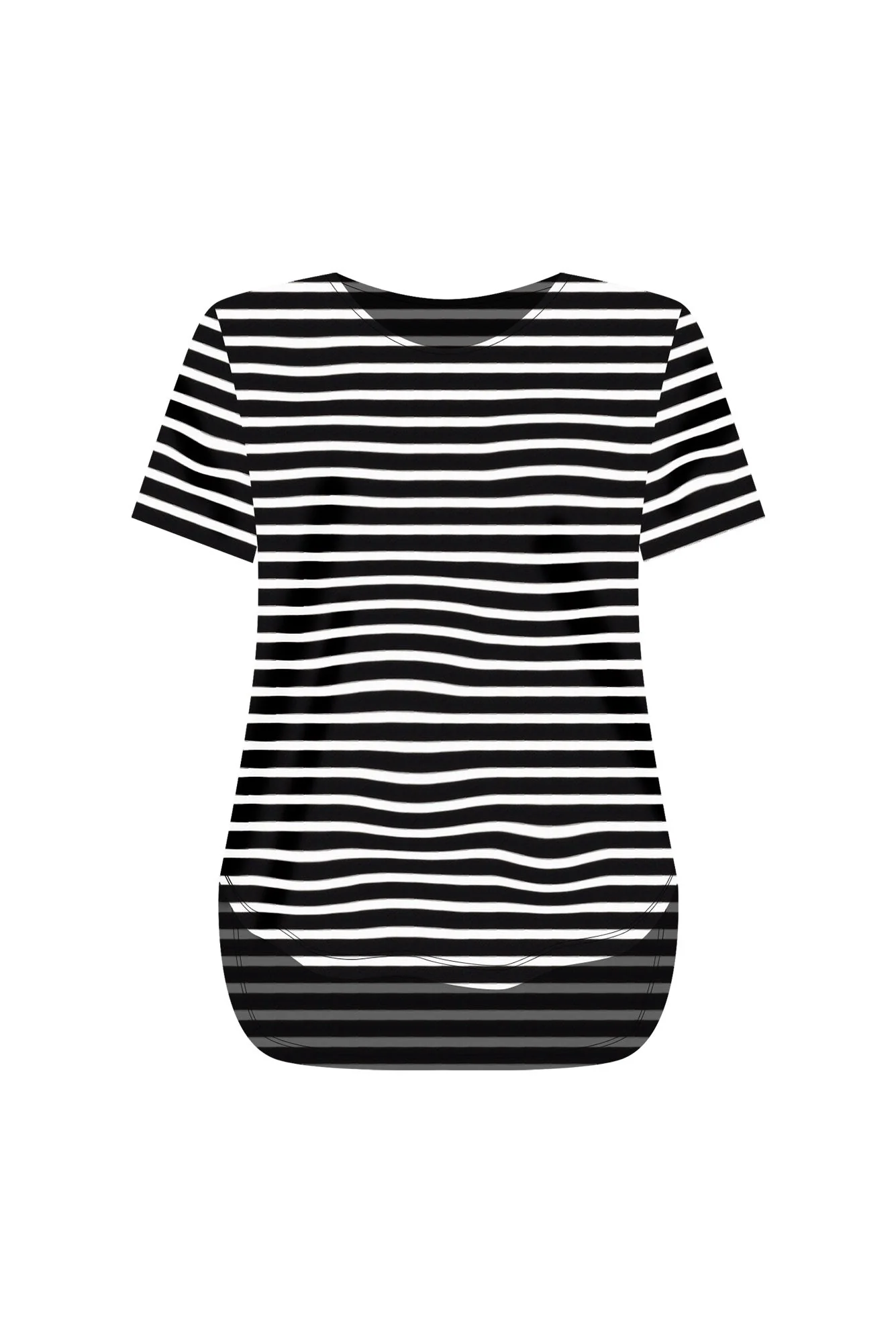 Janis Black Stripe Bamboo Tee