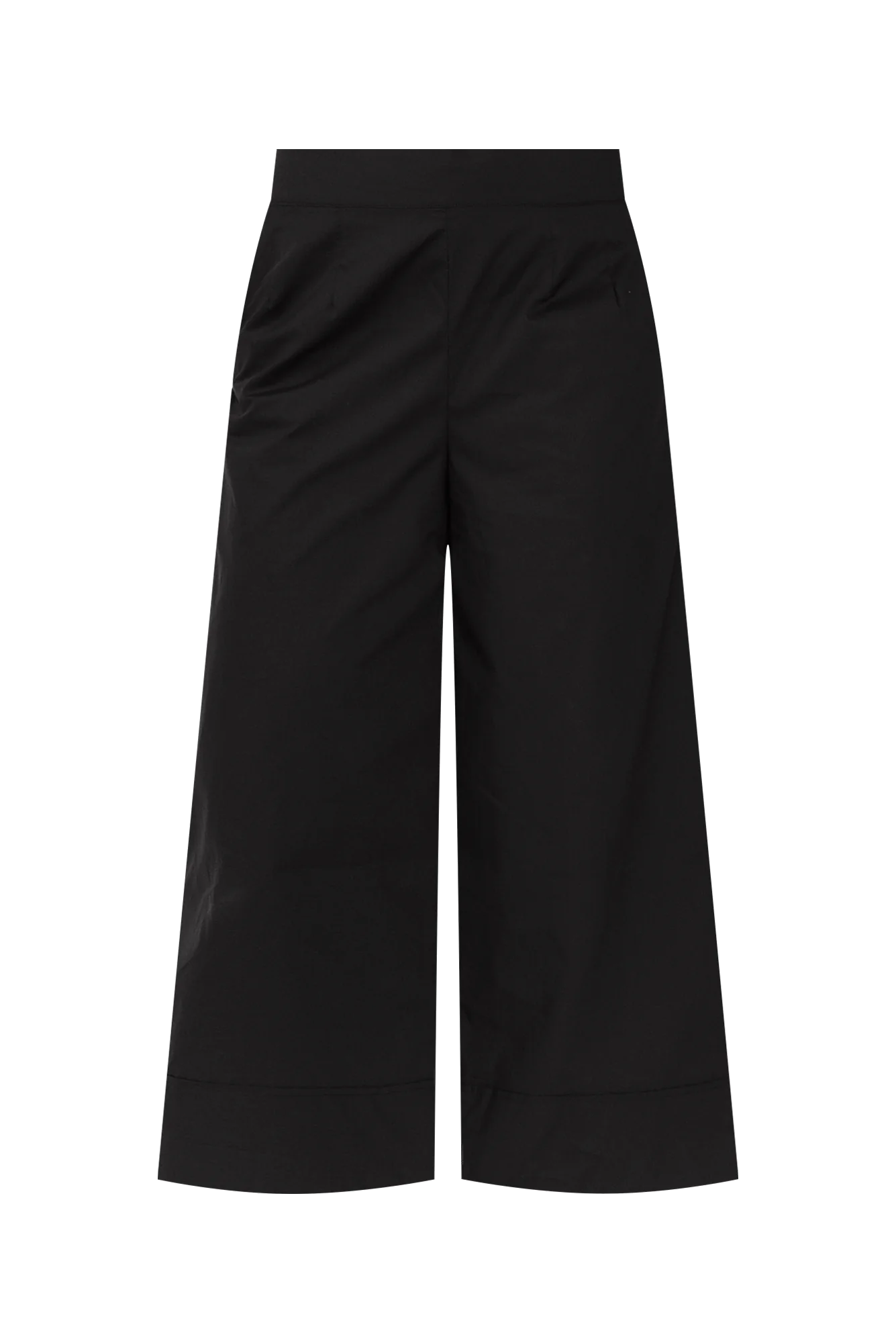 Bradie Black Cotton Wide Leg Pants