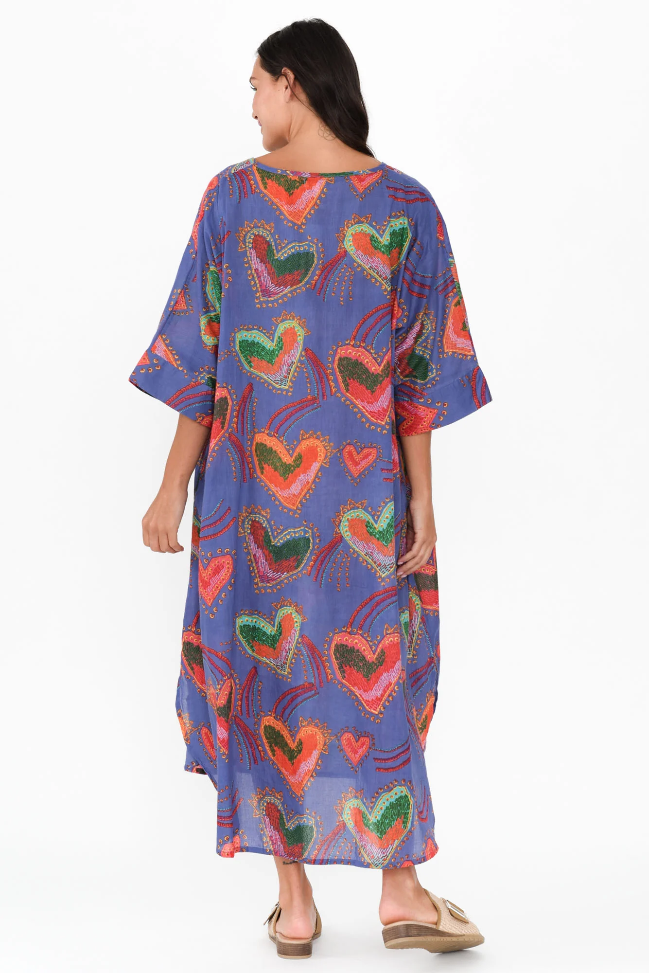 Tella Purple Heart Cotton Kaftan