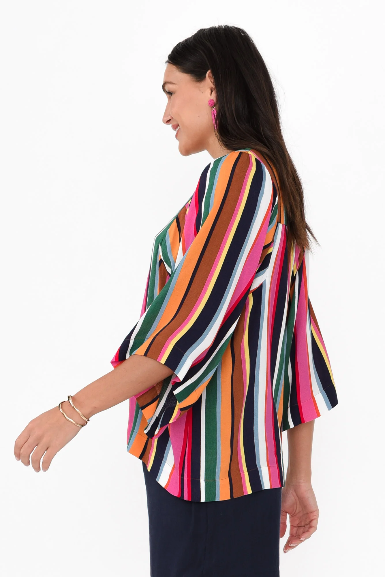 Dream Factory Multi Stripe Top