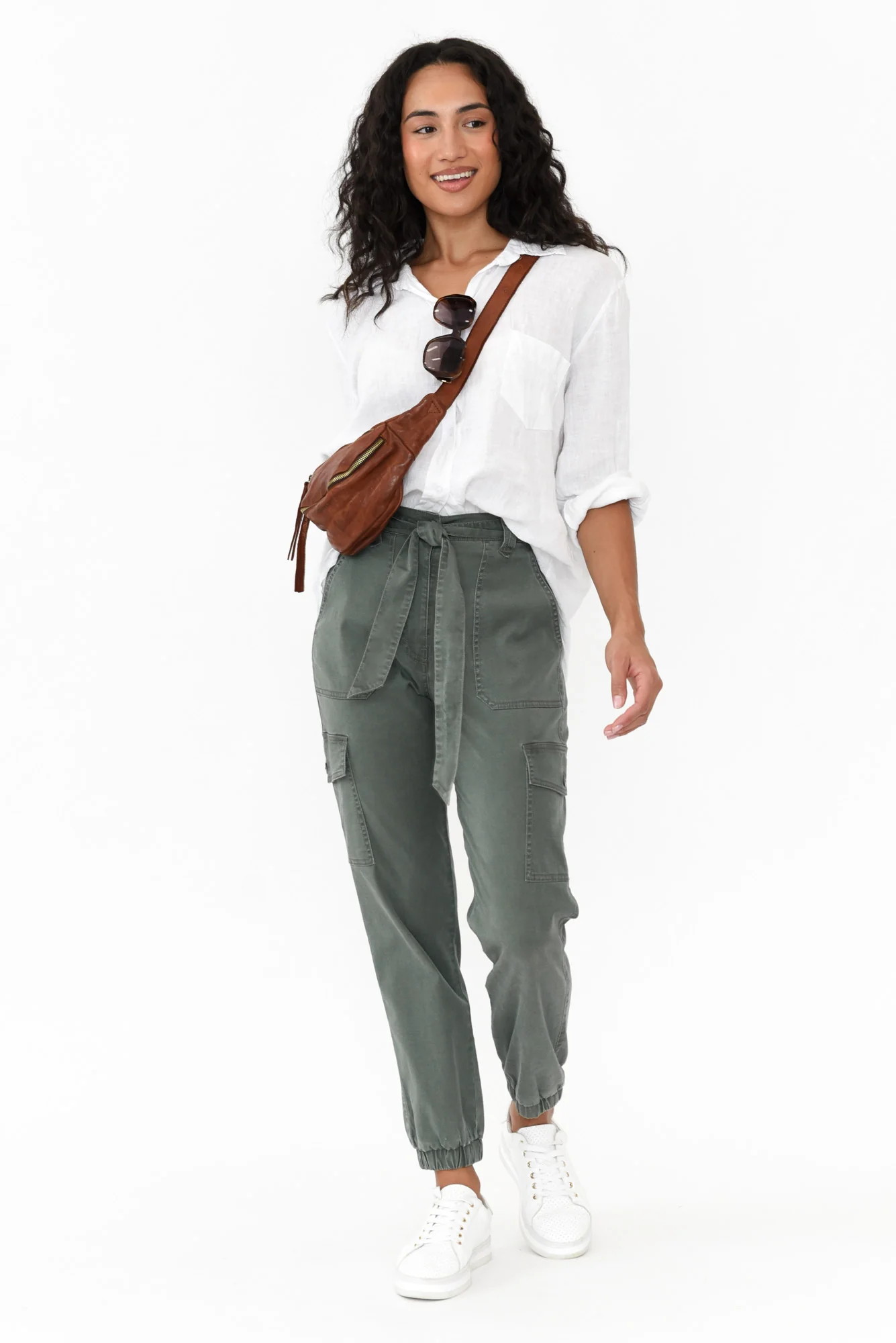 Canterbury Khaki Lyocell Cargo Pants