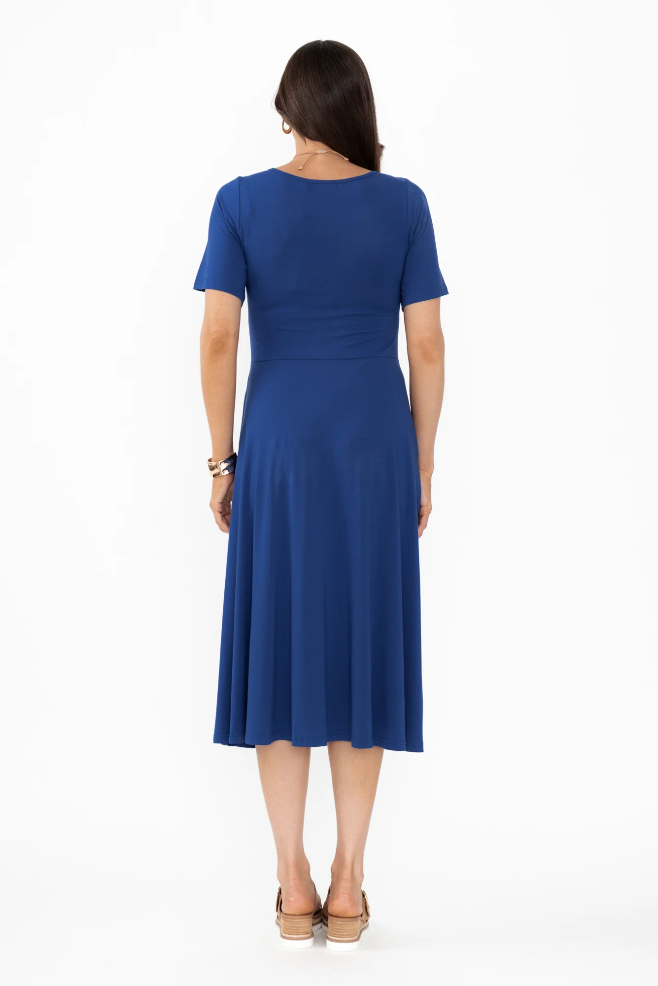 Jasmine Blue Bamboo Pocket Dress
