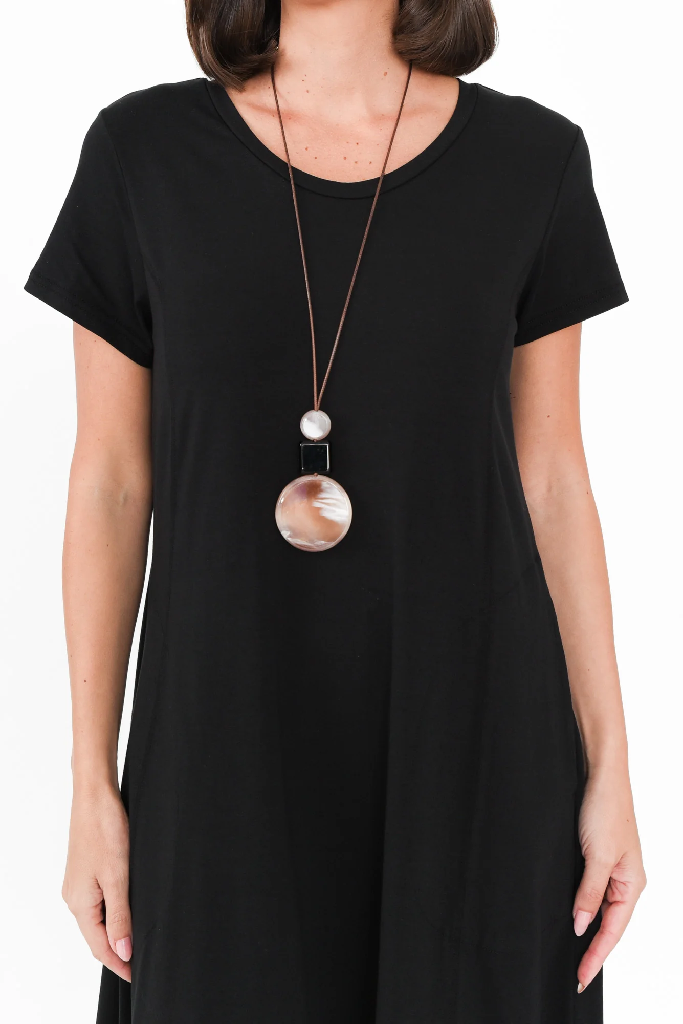 Patrick Black Cotton Pocket Dress
