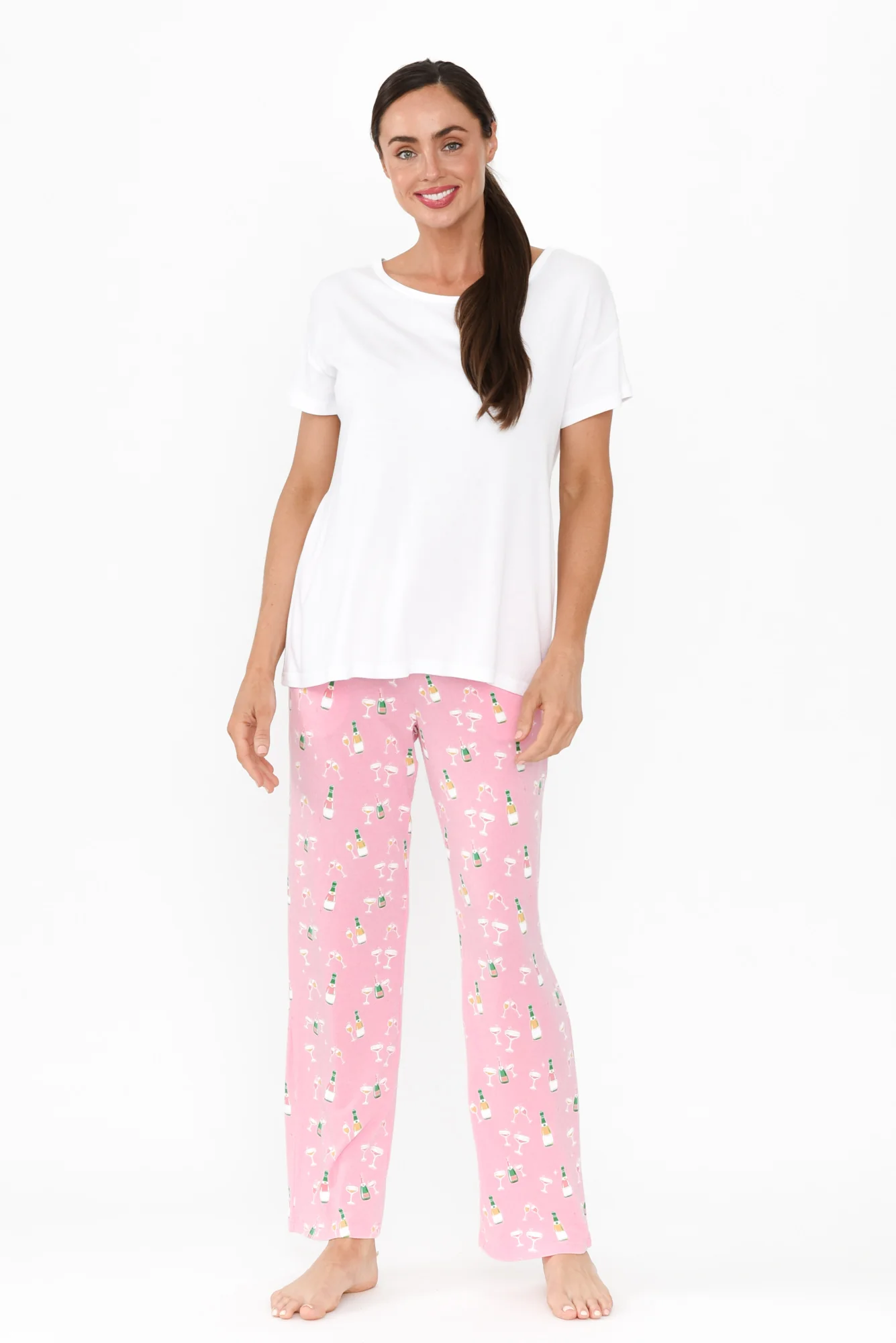 Corten Pink Champagne Bamboo Pyjama Pants