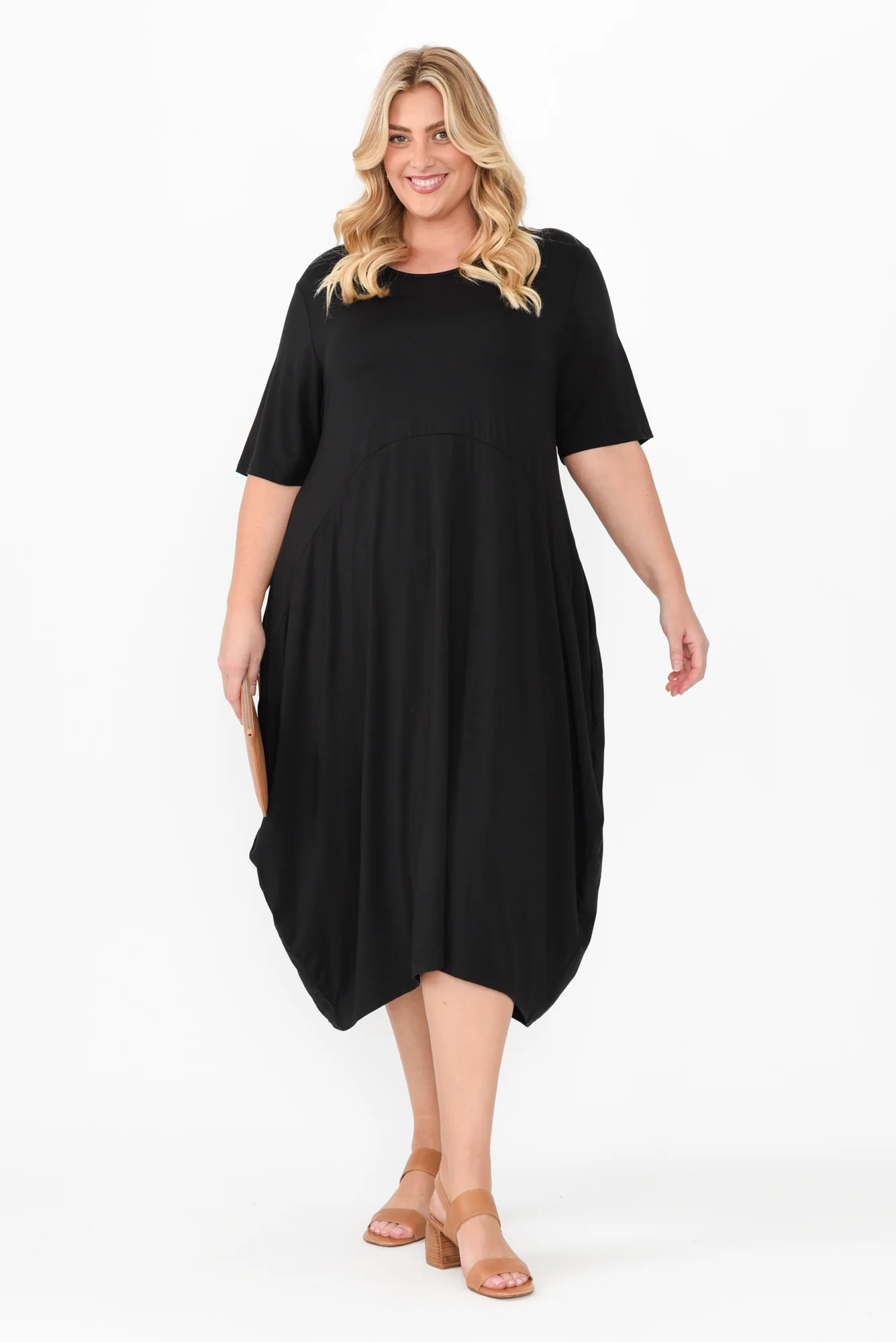 Samiya Black Bamboo Dress