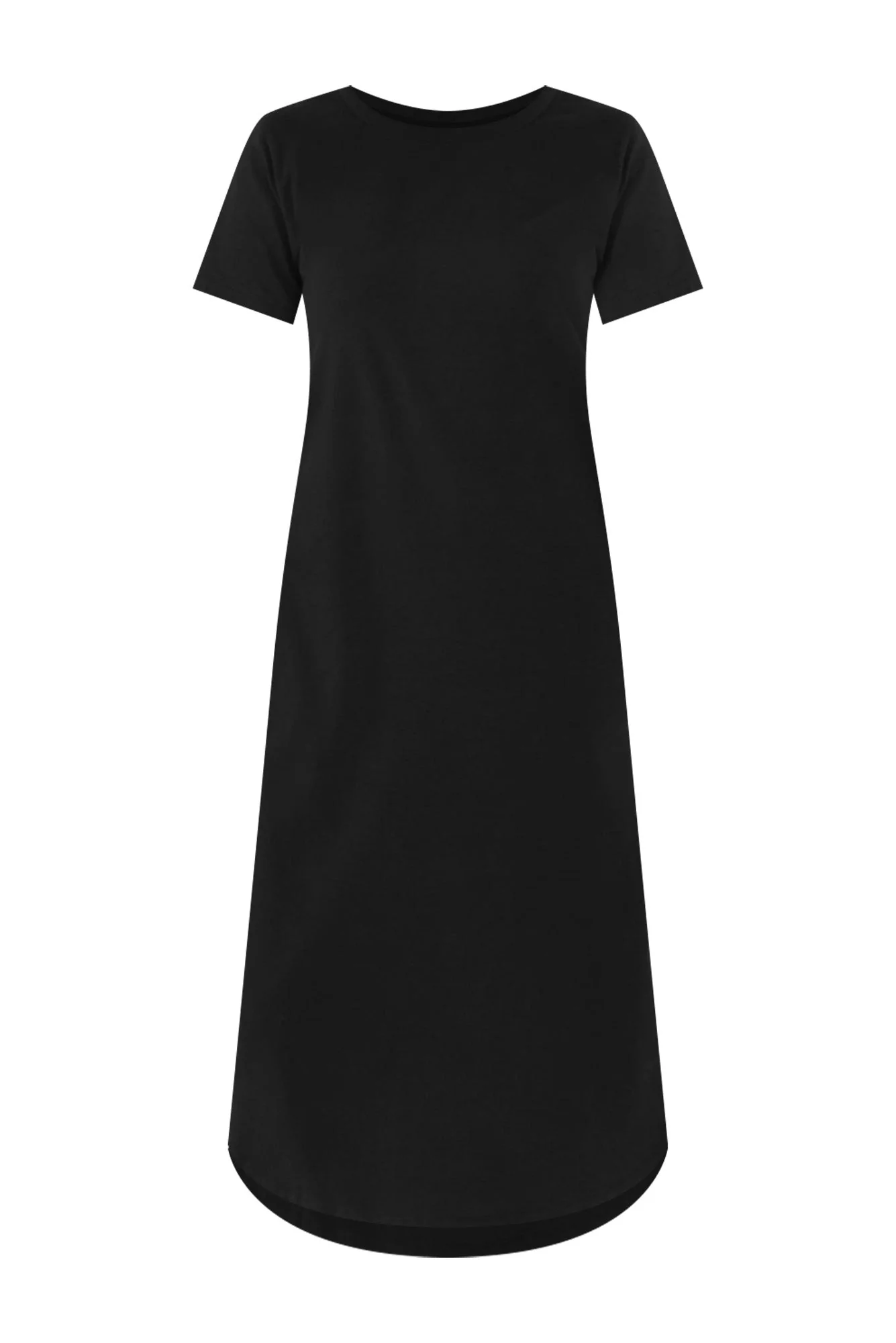 Ottawa Black Cotton Tee Dress