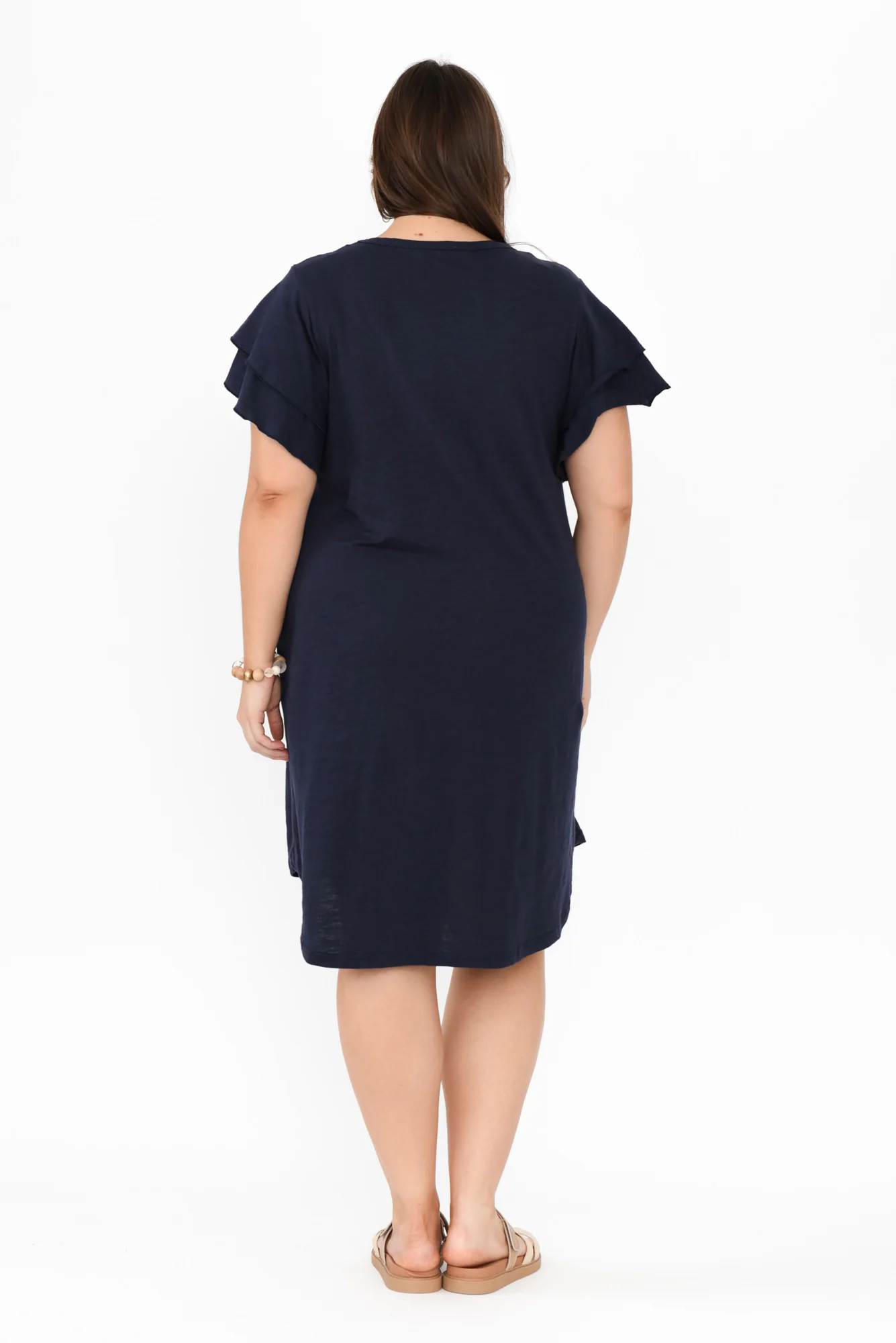 Sydney Navy Cotton Tee Dress