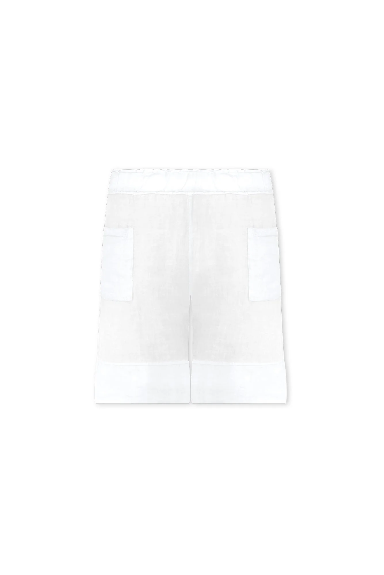 Oxley White Linen Pocket Shorts