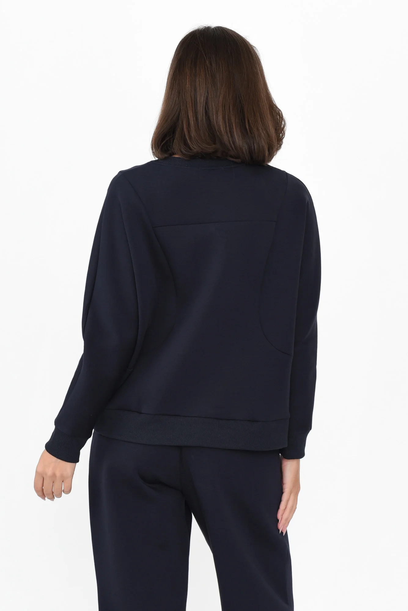 Bronwen Navy Pocket Sweater