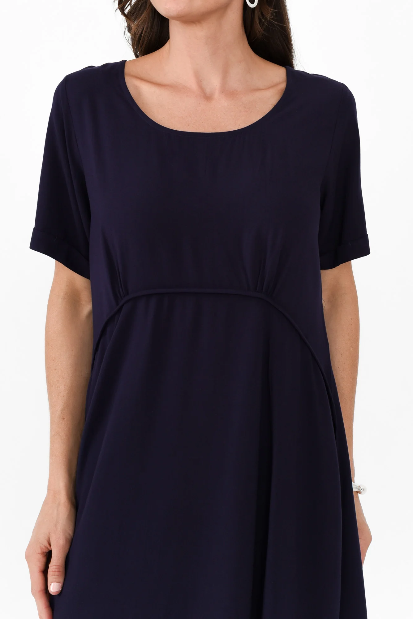 Zaelia Navy Crescent Dress