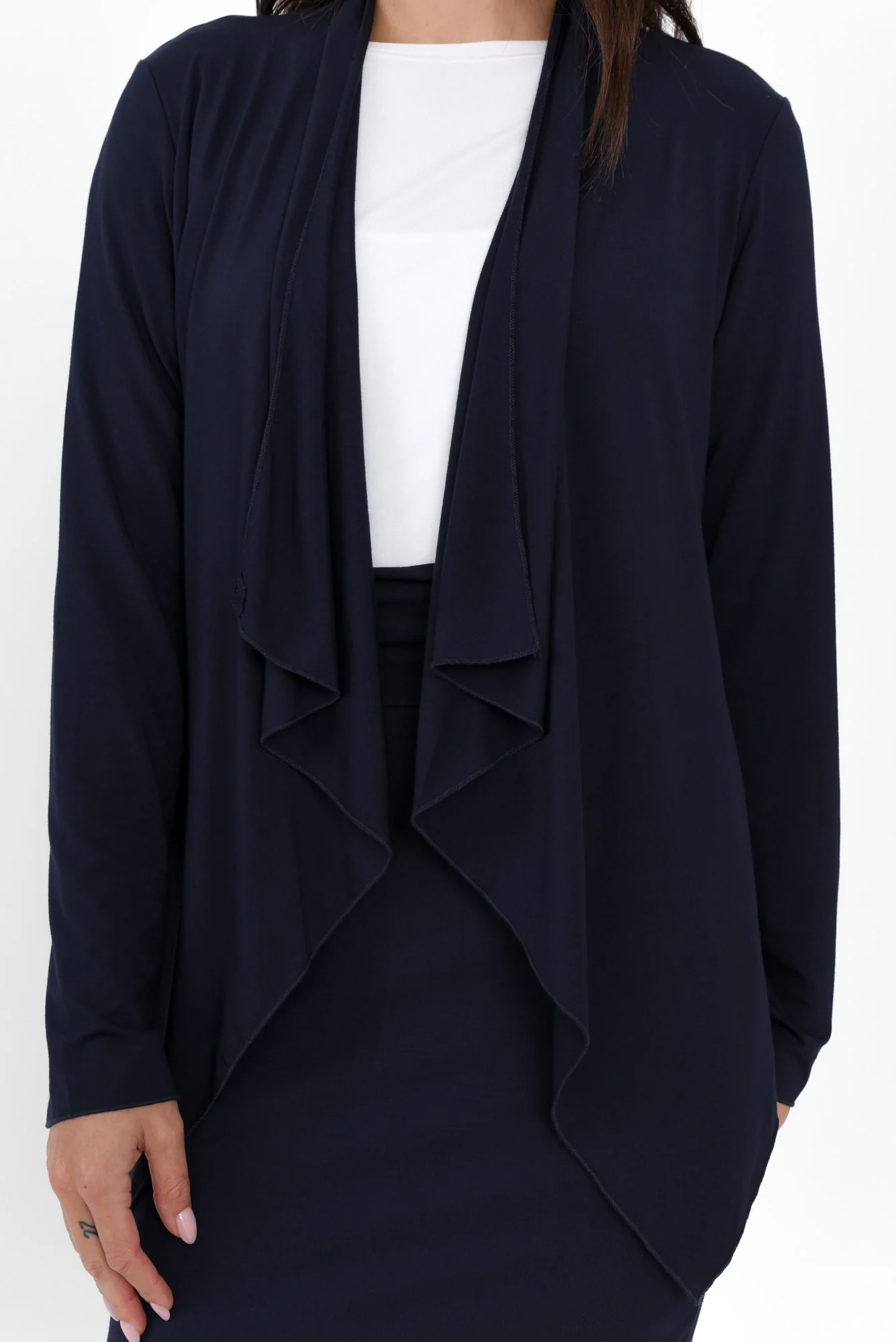Joni Navy Bamboo Cardigan