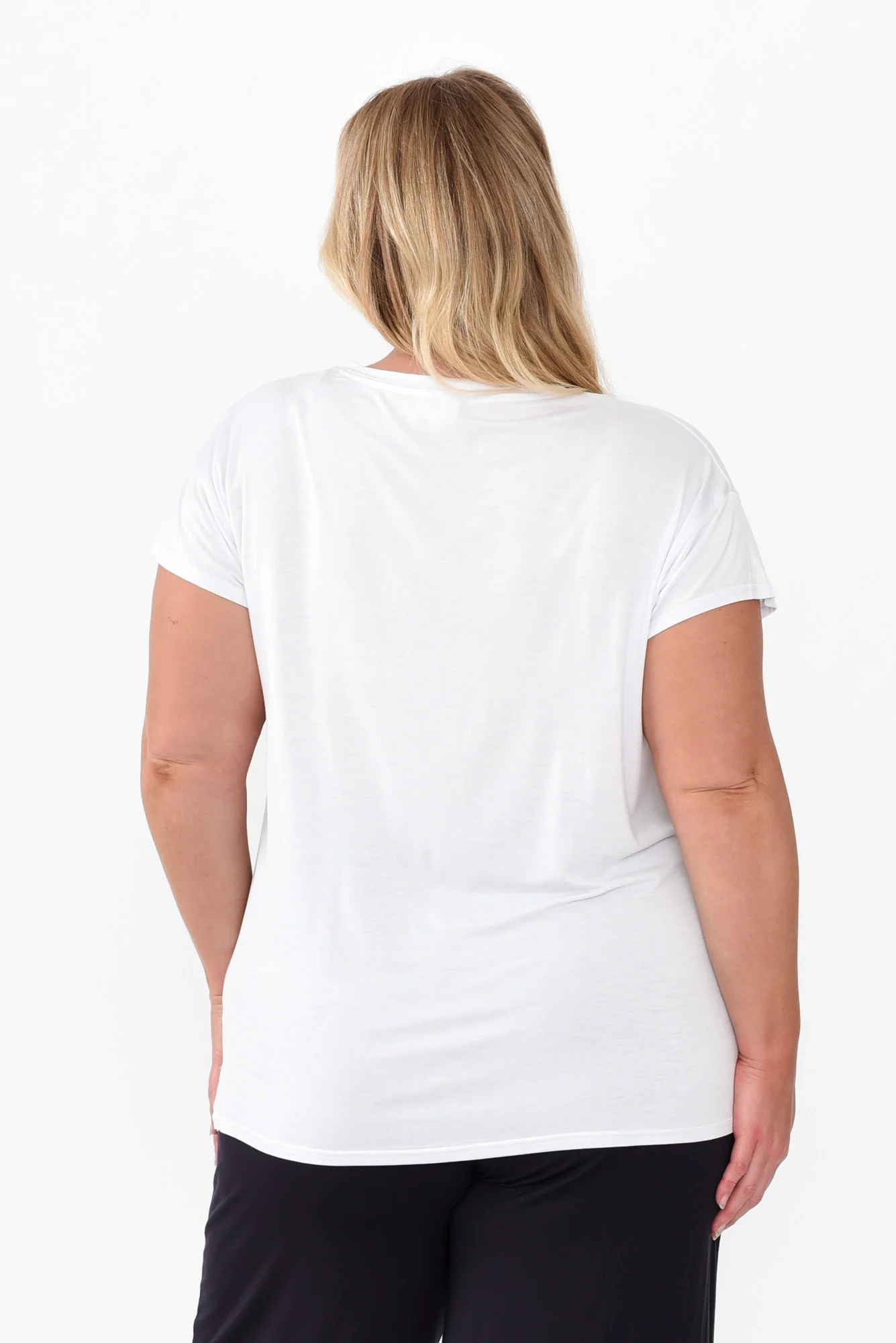 Jenkins White Modal Tee