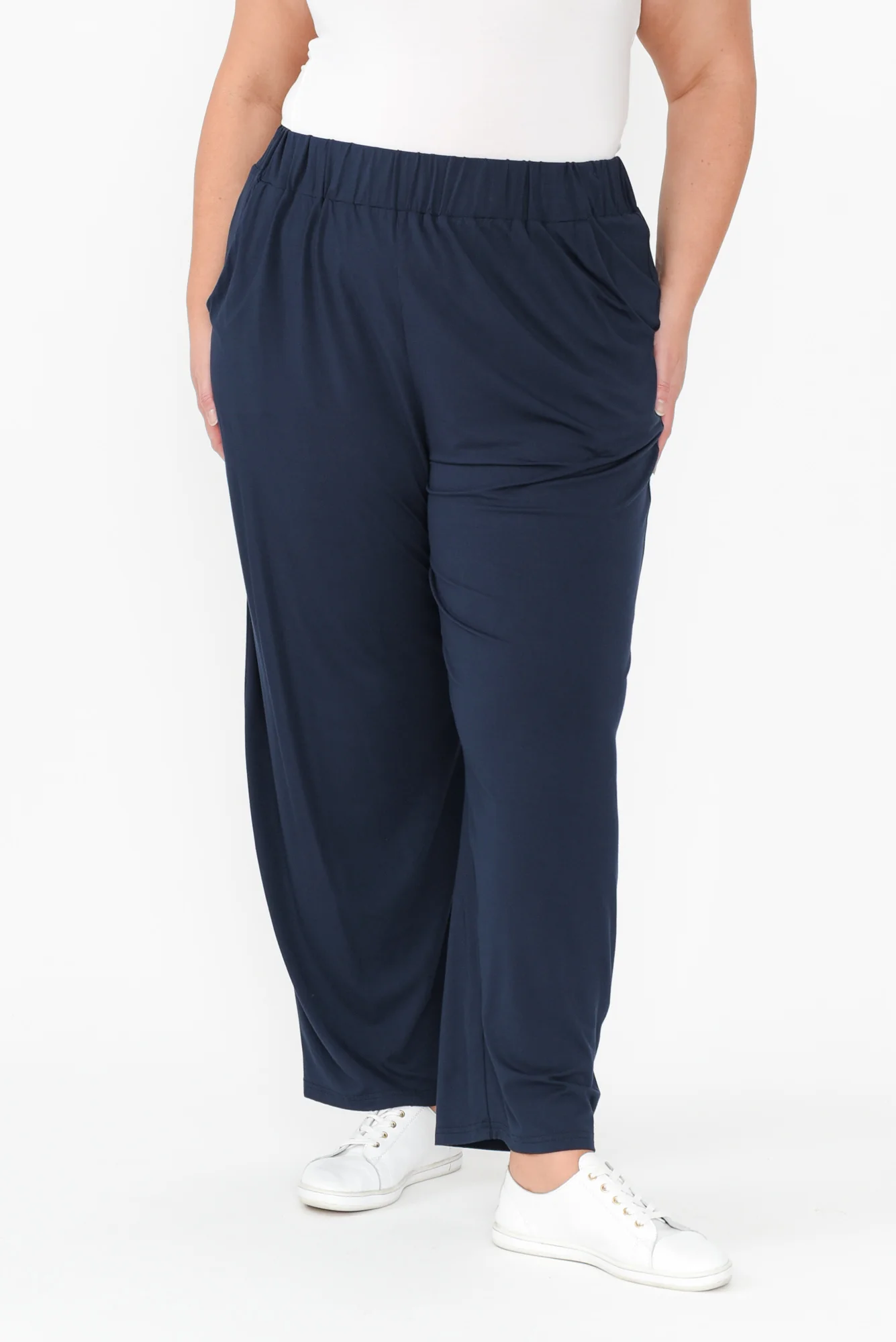 Rosella Navy Bamboo Pants