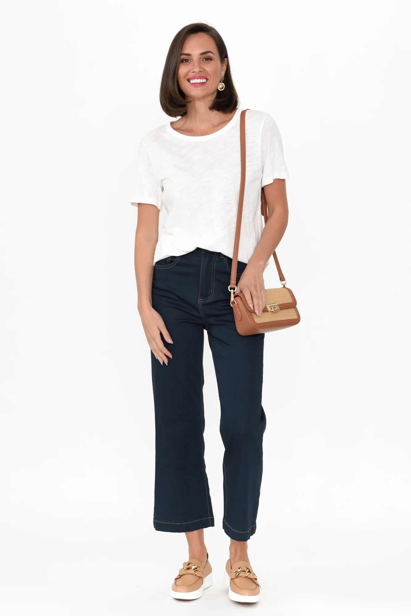 Winnie Dark Denim Wide Leg Jeans