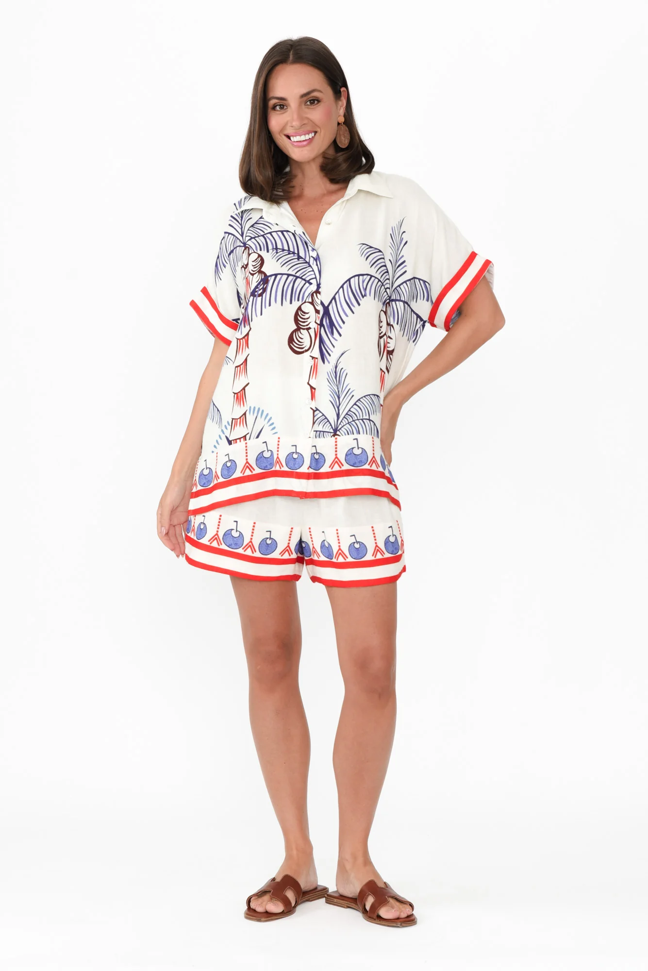 Raye Cream Island Relaxed Shorts