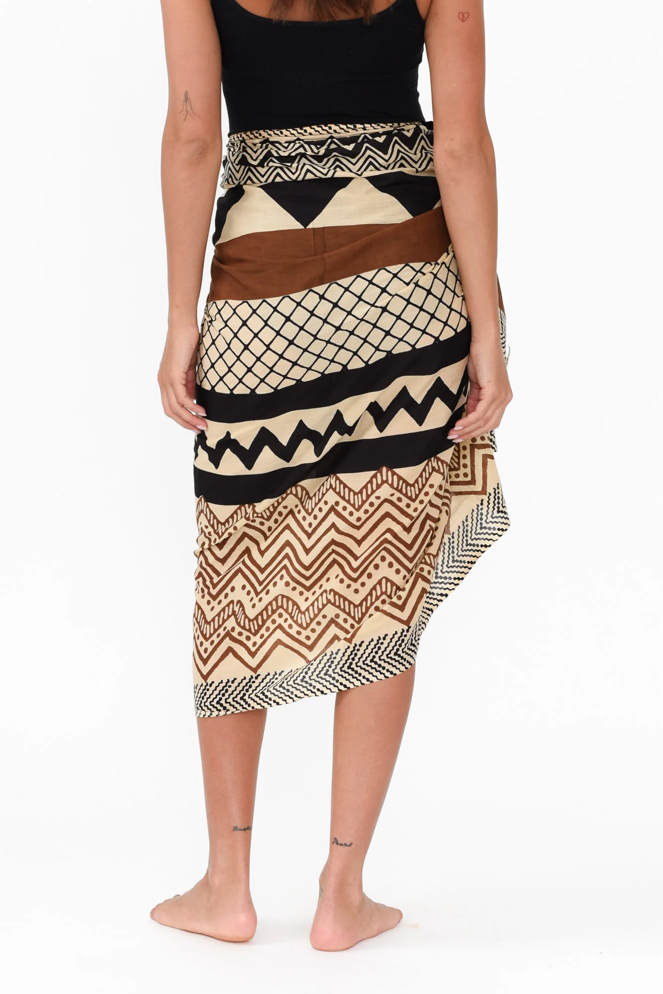 Rimini Brown Geo Sarong