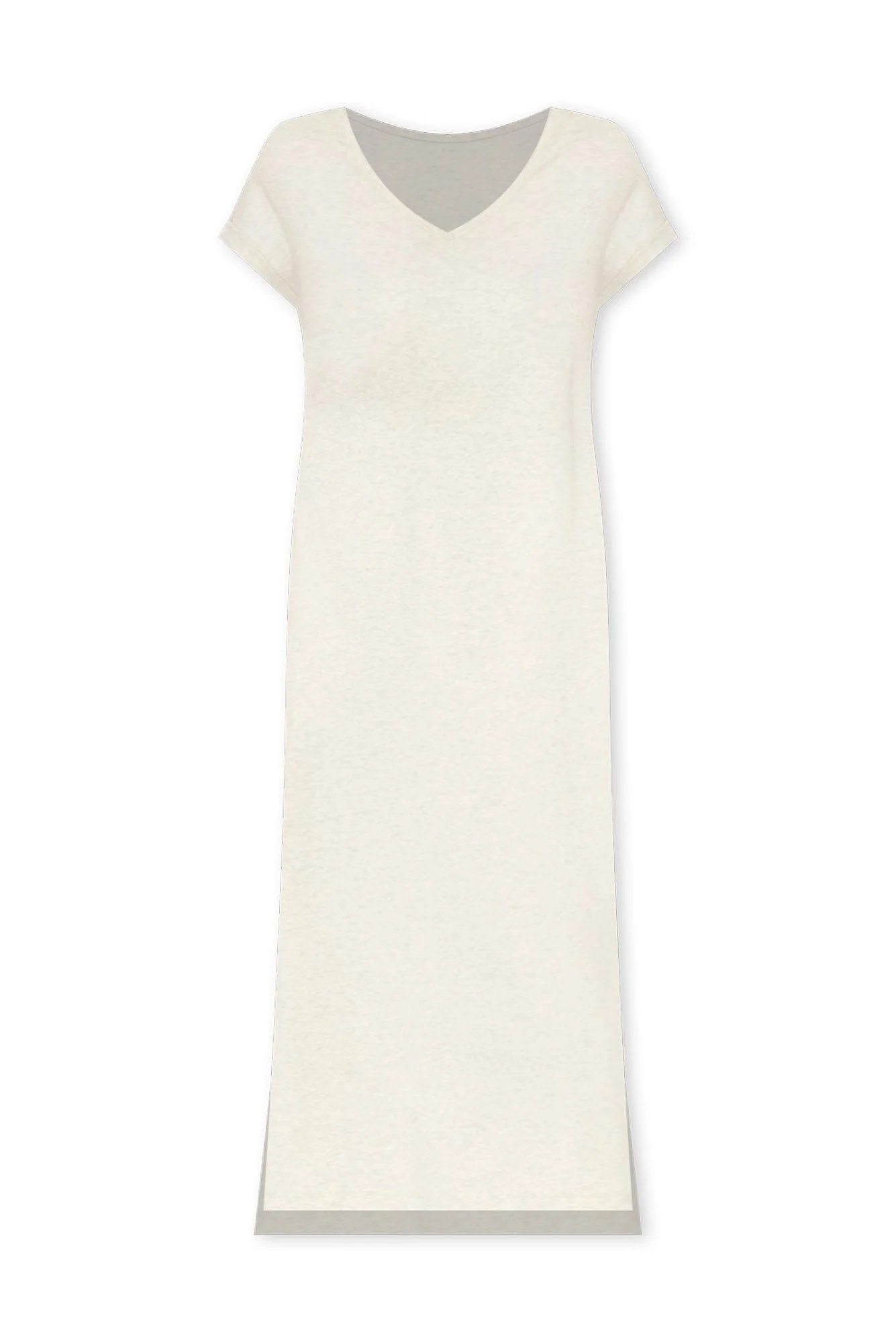 Lavin Grey Marle Cotton Stretch Dress