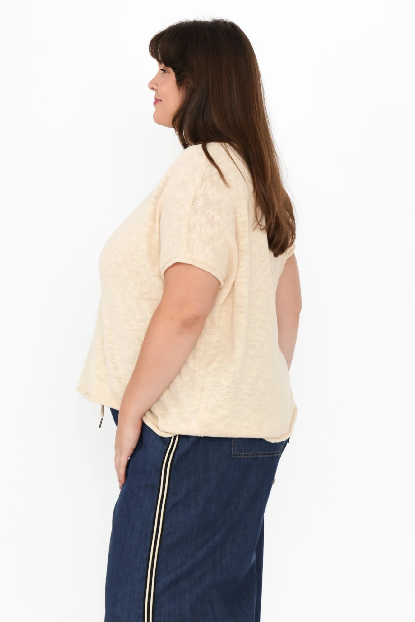 Saxon Cream Oversized Knit Top