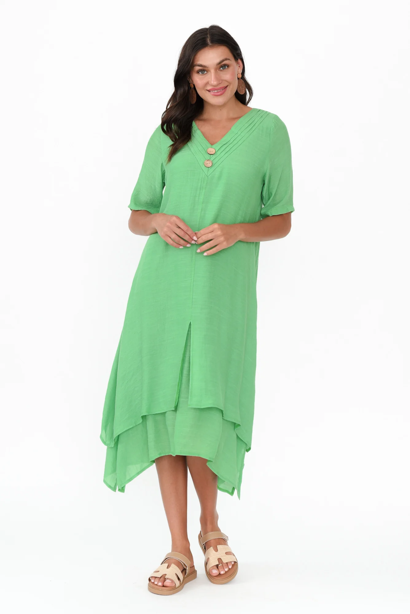Nala Lime Layers Dress