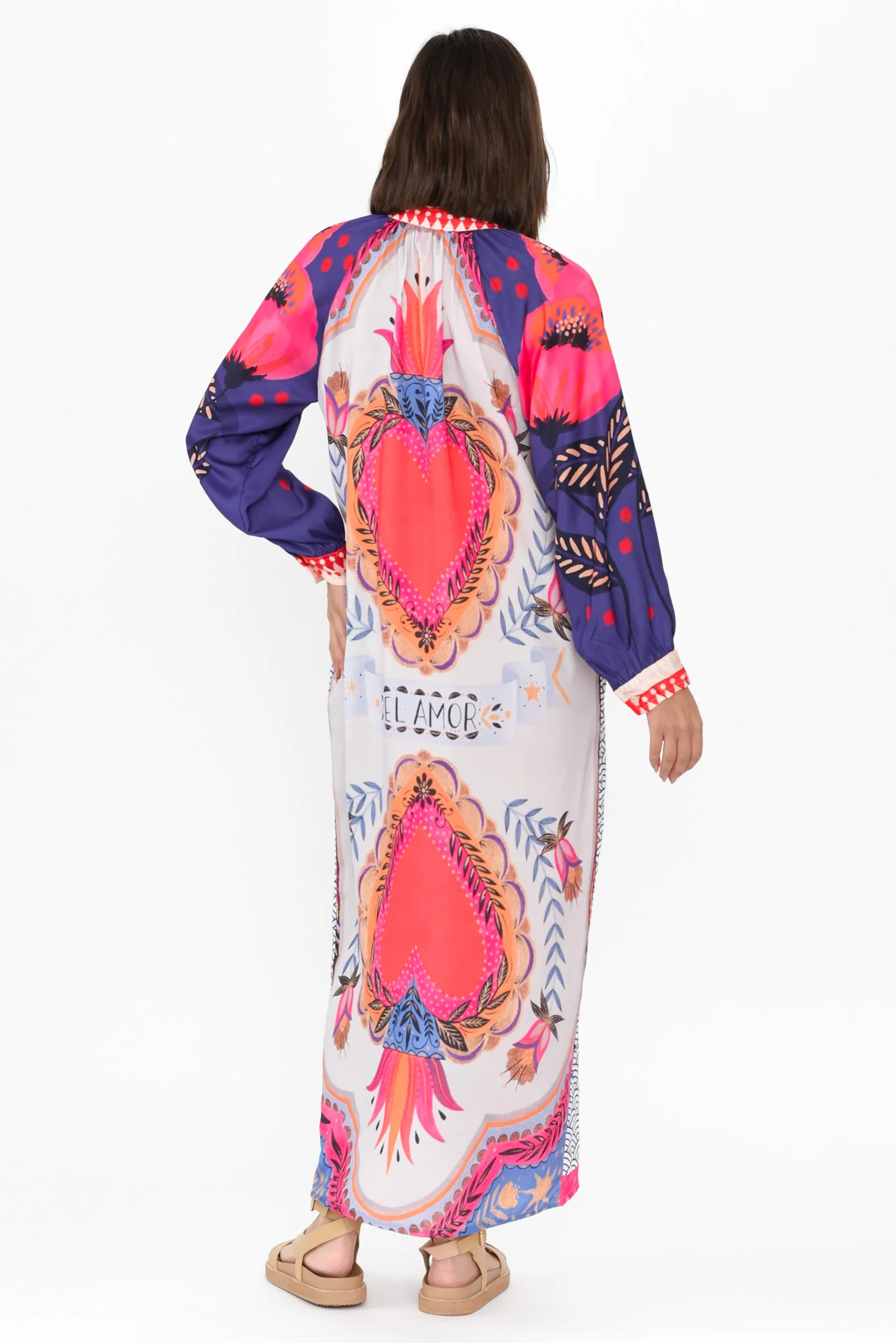 Maeva Navy Geo Shirt Dress