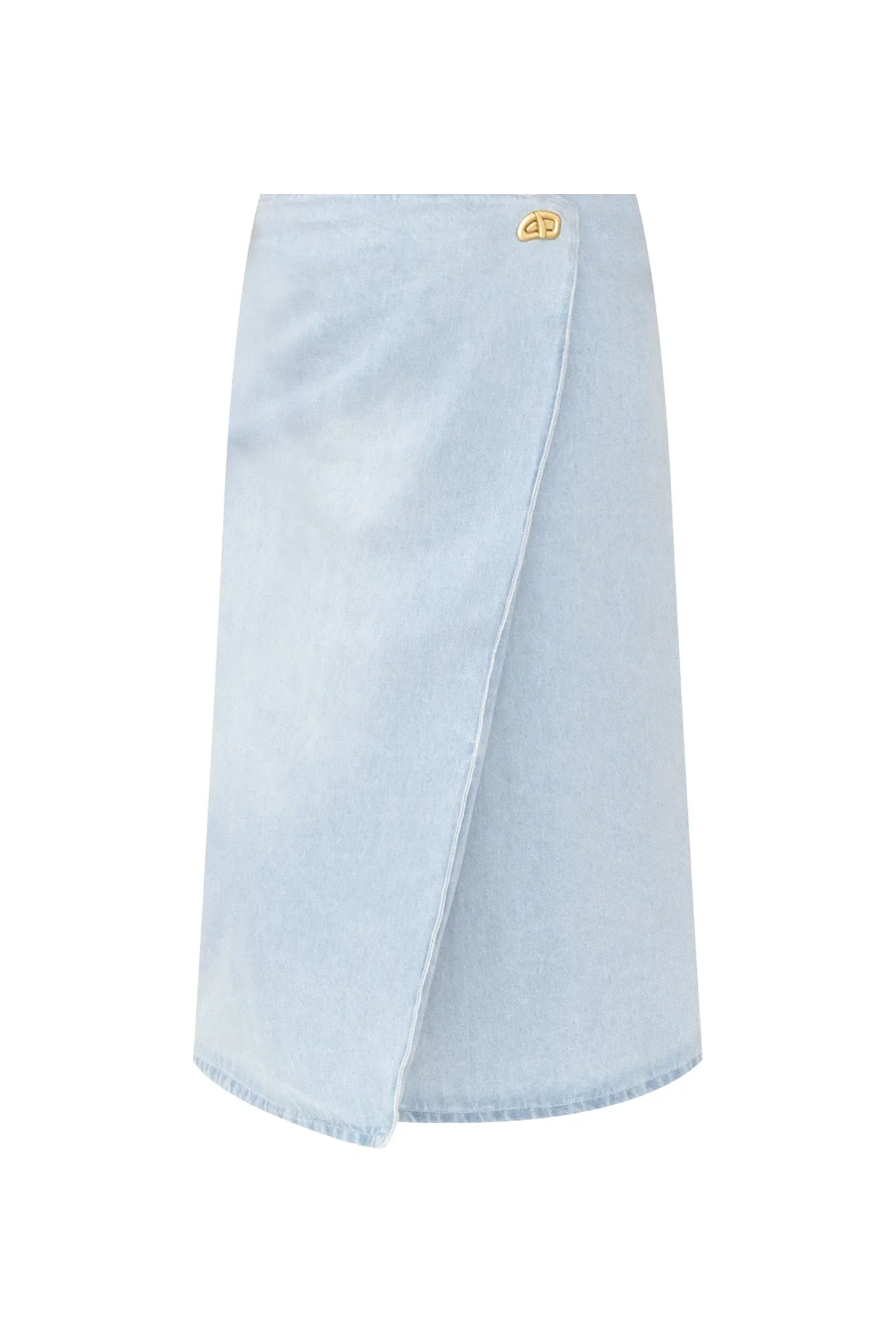 Flight Light Blue Denim Wrap Skirt