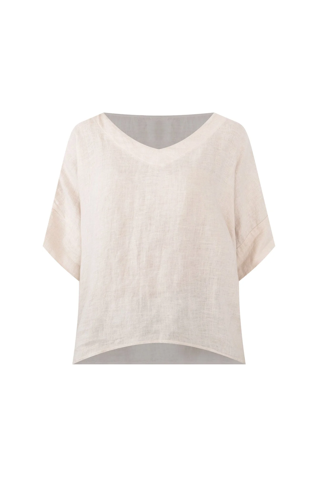 Kiro Beige Linen Top