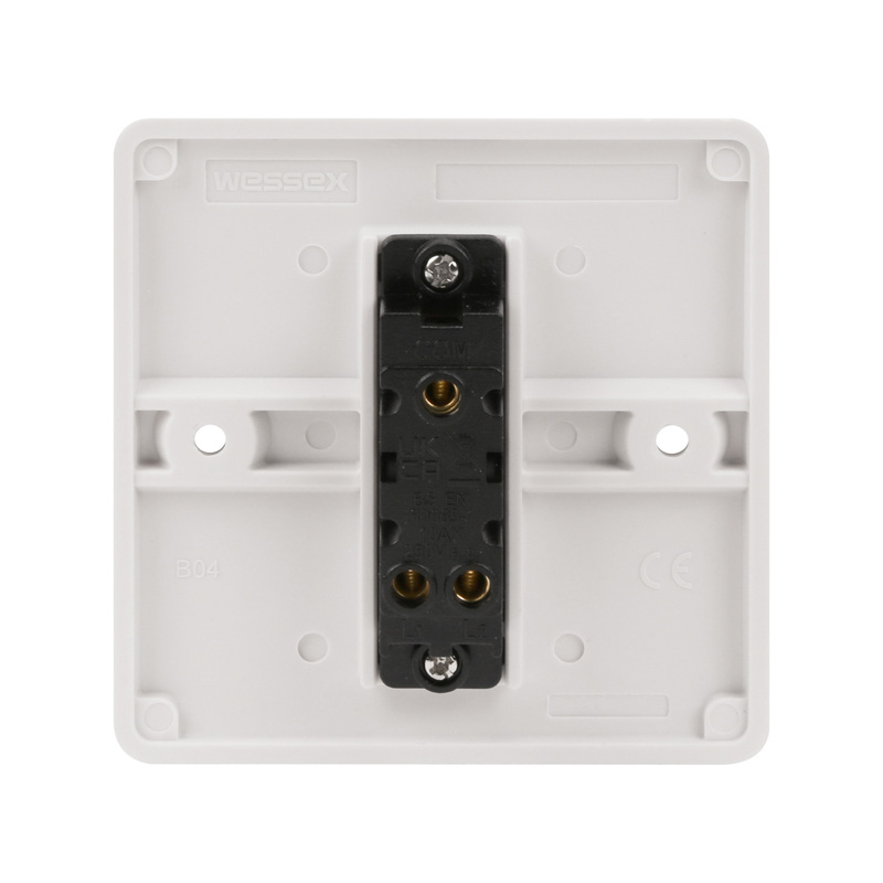 Wessex White 10A Switch 1 Gang 2 Way