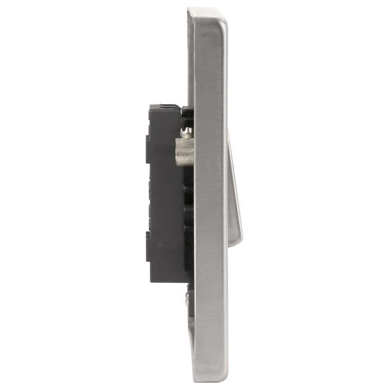 Click Deco Satin Chrome Switch 10A Intermediate