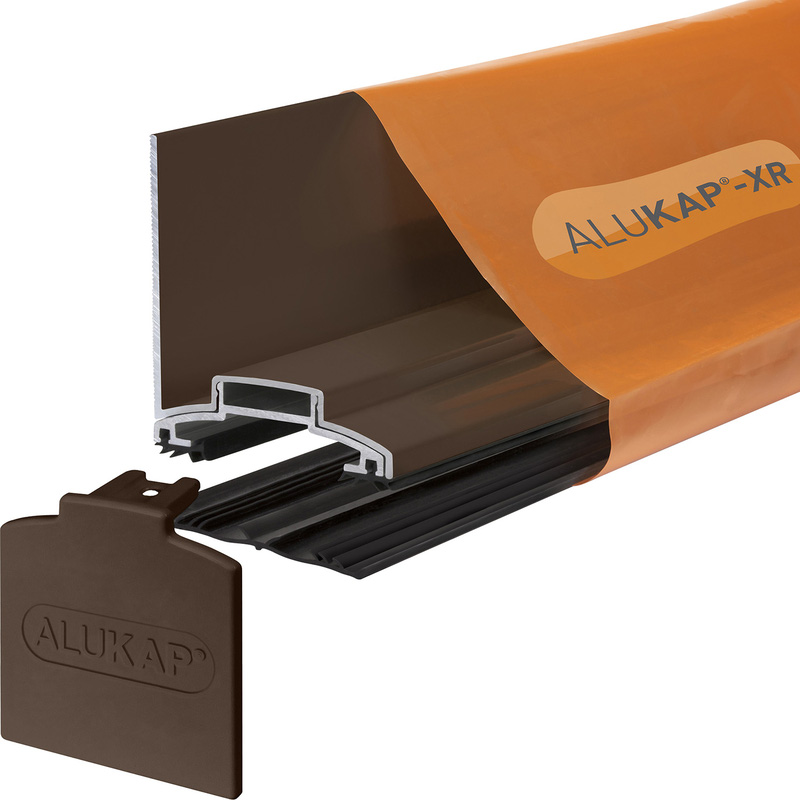 Alukap-XR 60mm Wall Bar 2.4m Alu E/Cap 55mm RG Brown