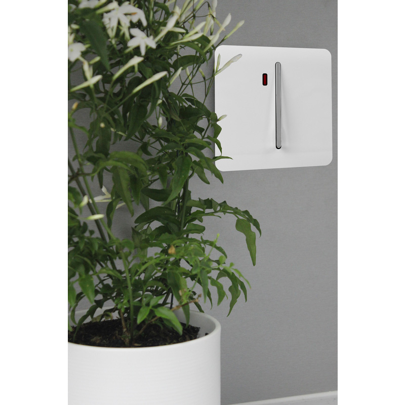 Trendiswitch White 20 Amp Switch with Neon 1 Gang