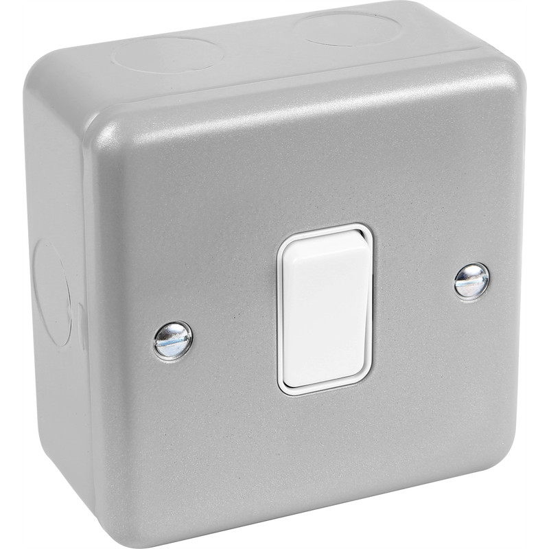 MK Metal Clad 10A Switch 1 Gang 2 Way