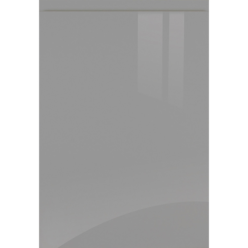 Kitchen Kit Flatpack J-Pull Super Gloss Dust Grey Sample