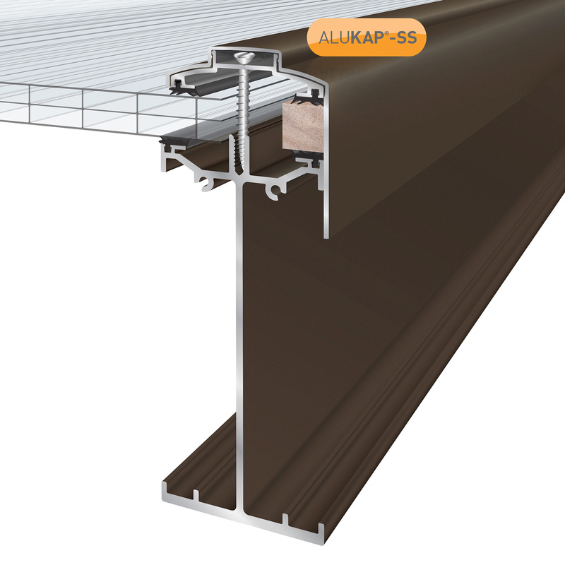 Alukap-SS High Span Gable Bar Brown 2.0m