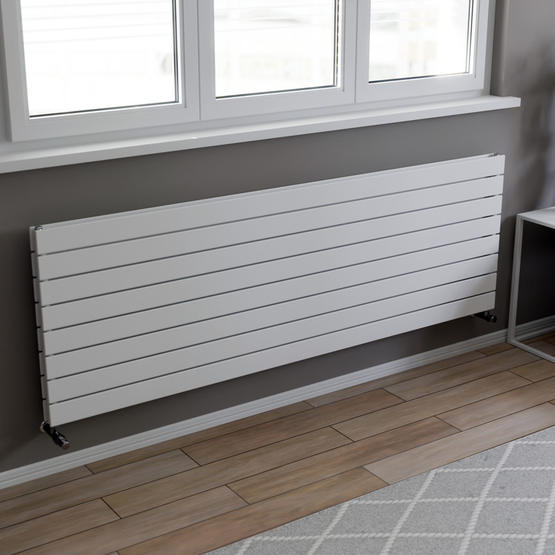 Ximax Oxford Duo Horizontal Designer Radiator 595 x 1800mm 5922Btu White