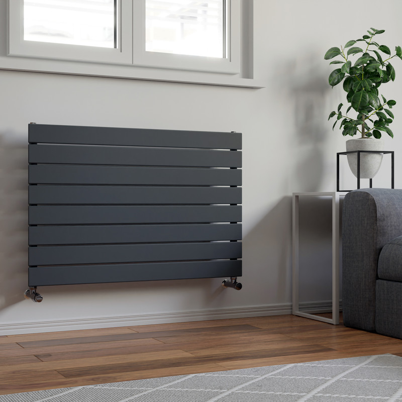 Ximax Oxford Single Horizontal Designer Radiator 595 x 900mm 1949Btu Anthracite