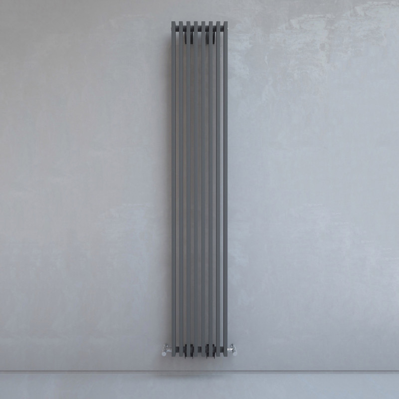 Kudox Xylo Vertical Designer Radiator 1800 x 300mm 2406Btu Anthracite