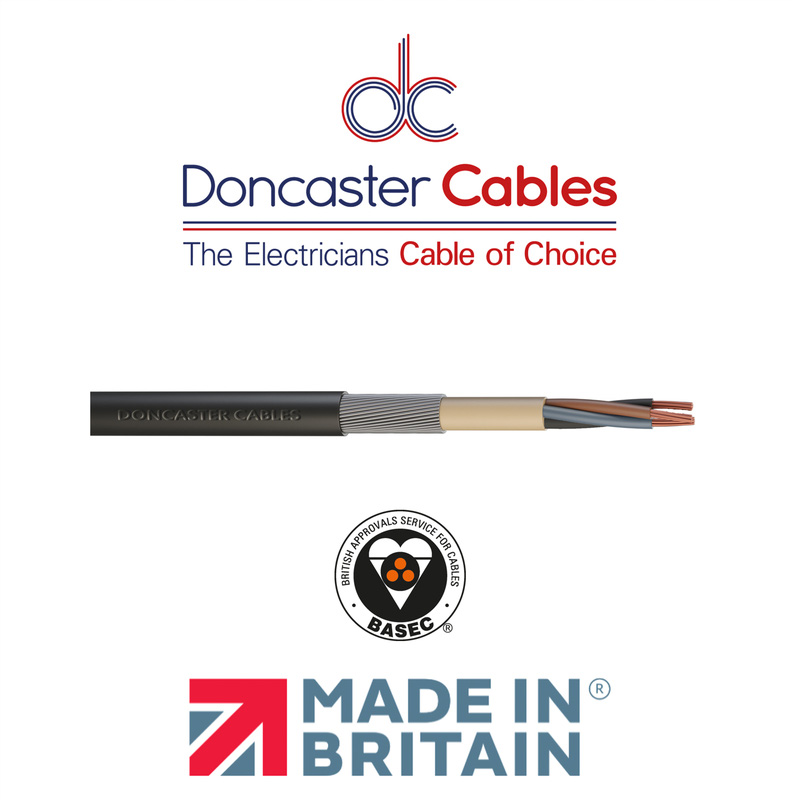 Doncaster Cables SWA Armoured Cable 3 Core 2.5mm2 Coil