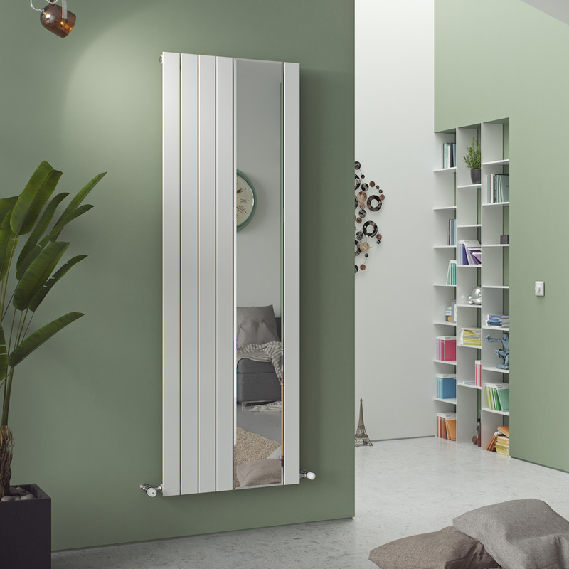 Ximax Oxford Mirror Single Designer Radiator 1800 x 595mm 2894BTU White