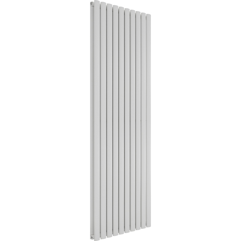 Azur Nero Duplex Designer Oval Tube Radiator 1800 x 600mm 5853Btu White