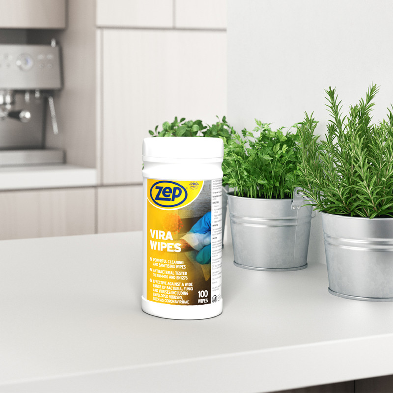 Zep Vira Wipes 100 Wipes