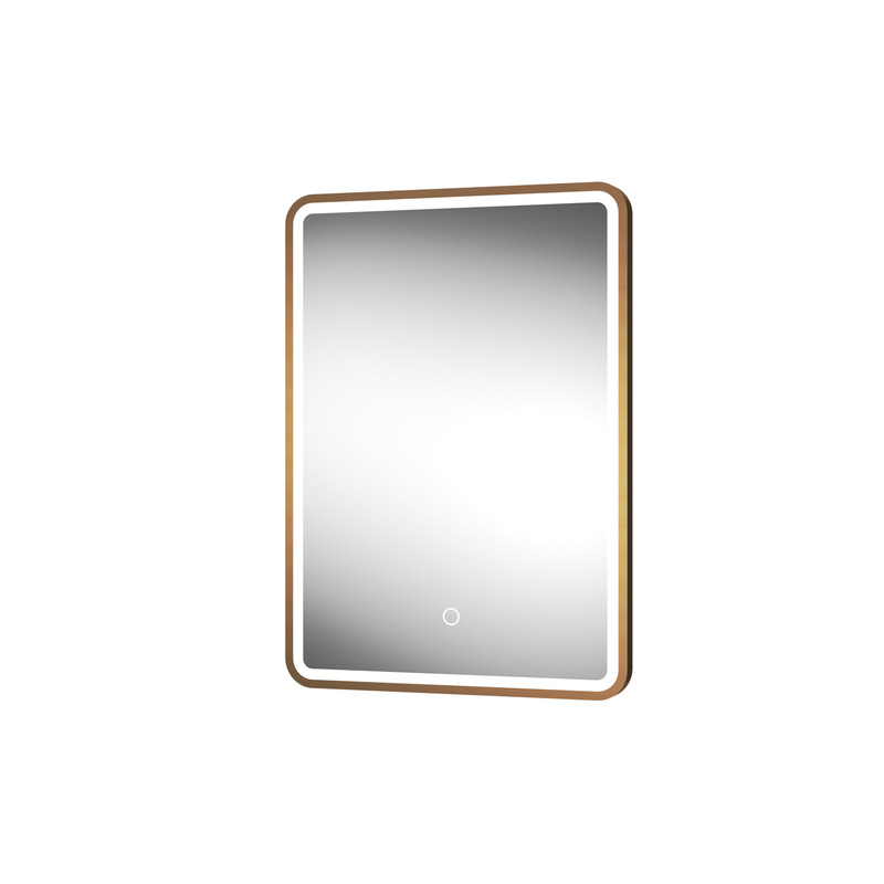 Sensio Frontier LED Bathroom Mirror CCT Brushed Brass 700 x 500mm